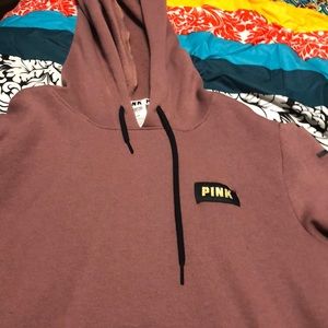 Pink pull over hoodie